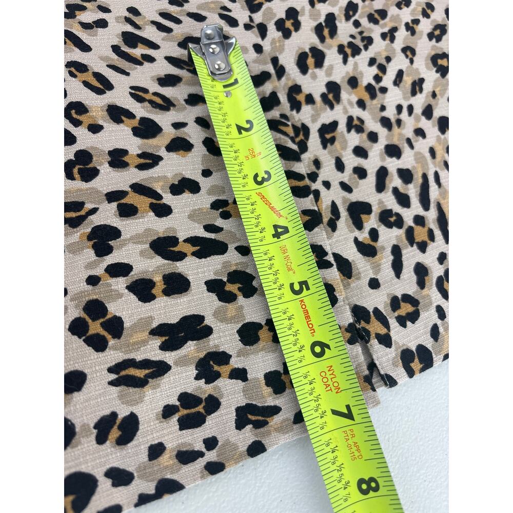 Banana Republic Animal Print Cheetah Pencil Skirt Size 4 - Picture 5 of 9